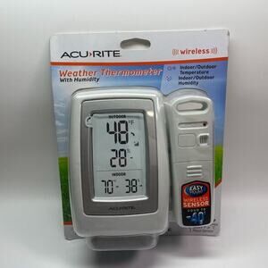 New Sealed Acurite Wireless Weather Thermometer with Humidity‎ Indoor/Outdoor